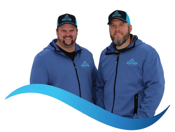 Spray foam insulation application—we take pride in preparation and cleanup and leave your project better than we found it
